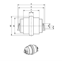 Laufrolle IHI IMER 27V4 / 28N / 30J / 30JX / 30NX / 30VX / 30 VX3