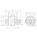 Laufrolle PEL JOB  EB30-4 / EB300 / EB306 / EB36 / EB406