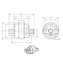 Laufrolle PEL JOB LS2000 / LS286 / LS386