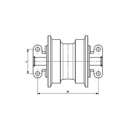 Laufrolle HITACHI ZX110 / ZX110,3 / ZX120 / ZX120,3 / ZX125