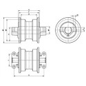 Laufrolle CASE 210B