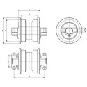 Laufrolle DOSSAN SOLAR 140LC