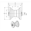 Laufrolle YANMAR VIO45,6 / VIO50,6 / VIO55,6 / VIO57-6 / SV60,RUBBER
