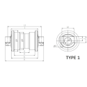Laufrolle CASE CX210C - TIER 4 / CX160D / CX180B TIER3