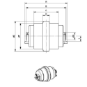Laufrolle KUBOTA KH040